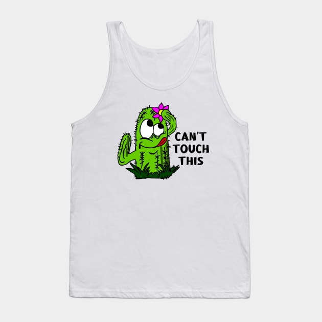 Funny Cartoon Cactus Tank Top by imphavok